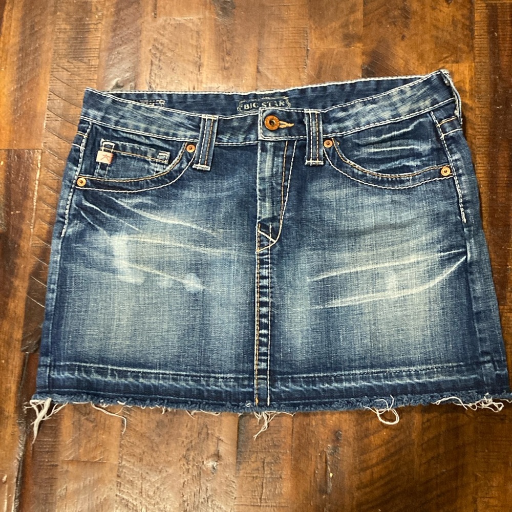 Big Star “Casey” denim mini skirt 29